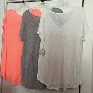 Three lightweight shirts